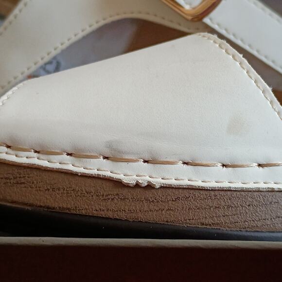 Patrizia Spring Step "Shantay" White Wedge Platform Sandal Women 42 (US10.5 -11) - Picture 12 of 12